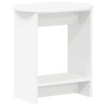 vidaXL Bočný stôl Biela 50 x 39,5 x 55 cm Kompozitné drevo – Obrázok 2