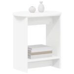 vidaXL Bočný stôl Biela 50 x 39,5 x 55 cm Kompozitné drevo – Obrázok 3