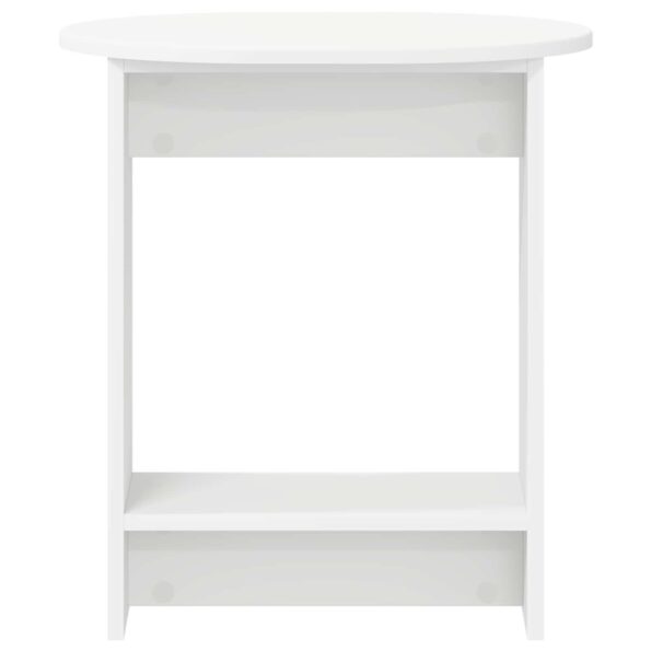 vidaXL Bočný stôl Biela 50 x 39,5 x 55 cm Kompozitné drevo – Obrázok 4