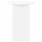 vidaXL Bočný stôl Biela 50 x 39,5 x 55 cm Kompozitné drevo – Obrázok 5