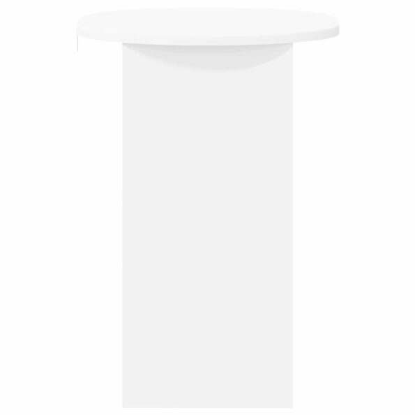 vidaXL Bočný stôl Biela 50 x 39,5 x 55 cm Kompozitné drevo – Obrázok 5
