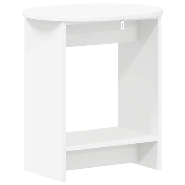 vidaXL Bočný stôl Biela 50 x 39,5 x 55 cm Kompozitné drevo – Obrázok 6