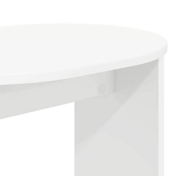 vidaXL Bočný stôl Biela 50 x 39,5 x 55 cm Kompozitné drevo – Obrázok 8