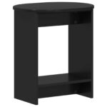 vidaXL Bočný stôl Čierna 50 x 39,5 x 55 cm Kompozitné drevo – Obrázok 2