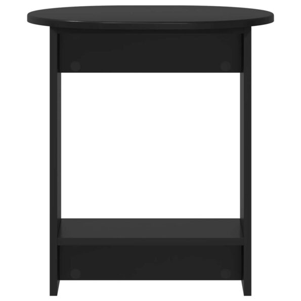 vidaXL Bočný stôl Čierna 50 x 39,5 x 55 cm Kompozitné drevo – Obrázok 4