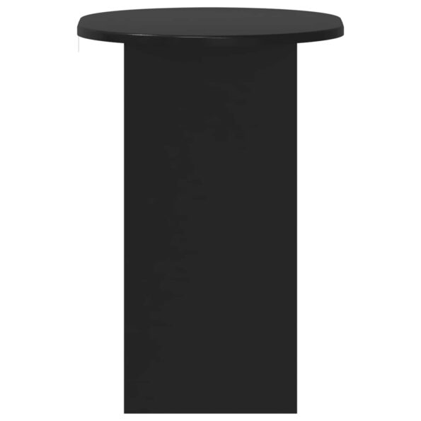 vidaXL Bočný stôl Čierna 50 x 39,5 x 55 cm Kompozitné drevo – Obrázok 5