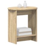 vidaXL Bočný stôl Dub sonoma 50 x 39,5 x 55 cm Kompozitné drevo – Obrázok 3