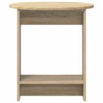 vidaXL Bočný stôl Dub sonoma 50 x 39,5 x 55 cm Kompozitné drevo – Obrázok 4