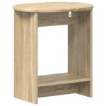 vidaXL Bočný stôl Dub sonoma 50 x 39,5 x 55 cm Kompozitné drevo – Obrázok 6
