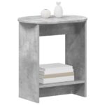 vidaXL Bočný stôl Betónovo sivá 50 x 39,5 x 55 cm Kompozitné drevo – Obrázok 3