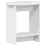 vidaXL Bočný stôl Biela s vysokým leskom 50 x 39,5 x 55 cm – Obrázok 2