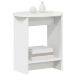 vidaXL Bočný stôl Biela s vysokým leskom 50 x 39,5 x 55 cm – Obrázok 3