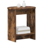 vidaXL Bočný stôl Dymový dub 50 x 39,5 x 55 cm Kompozitné drevo – Obrázok 3