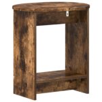 vidaXL Bočný stôl Dymový dub 50 x 39,5 x 55 cm Kompozitné drevo – Obrázok 6