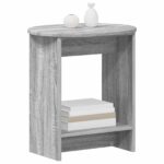 vidaXL Bočný stôl Sivá sonoma 50 x 39,5 x 55 cm Kompozitné drevo – Obrázok 3