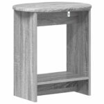 vidaXL Bočný stôl Sivá sonoma 50 x 39,5 x 55 cm Kompozitné drevo – Obrázok 6