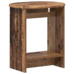 vidaXL Bočný stôl Staré drevo 50 x 39,5 x 55 cm Kompozitné drevo – Obrázok 6