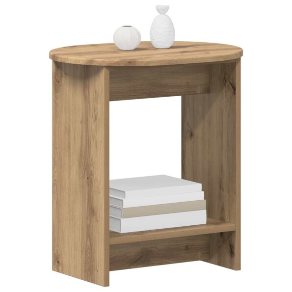 vidaXL Bočný stôl Dub artisan 50 x 39,5 x 55 cm Kompozitné drevo – Obrázok 3