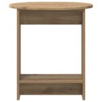 vidaXL Bočný stôl Dub artisan 50 x 39,5 x 55 cm Kompozitné drevo – Obrázok 4