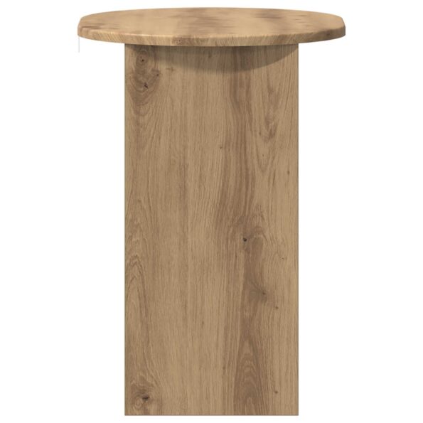 vidaXL Bočný stôl Dub artisan 50 x 39,5 x 55 cm Kompozitné drevo – Obrázok 5