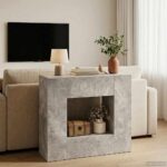 vidaXL Betónovo Sivá 82 x 29 x 74 cm – Obrázok 4