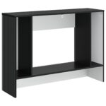 vidaXL Konzolový stôl Čierny 101 x 29 x 74 cm Konštruované drevo – Obrázok 7