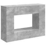 vidaXL Konzolový stôl Pruhovaný Betónovo Sivá 101 x 29 x 74 cm – Obrázok 2