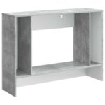 vidaXL Konzolový stôl Pruhovaný Betónovo Sivá 101 x 29 x 74 cm – Obrázok 7