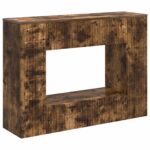 vidaXL Konzolový stôl Údený Dub 101 x 29 x 74 cm Konštruované drevo – Obrázok 2
