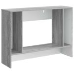 vidaXL Konzolový stôl Sivá Sonoma 101 x 29 x 74 cm Konštruované drevo – Obrázok 7