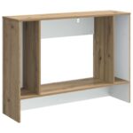 vidaXL Konzolový stôl Pruhovaný Remeselný Dub 101 x 29 x 74 cm – Obrázok 7