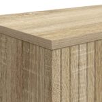 vidaXL Konzolový stôl Sonoma dub 155 x 29 x 74 cm Konštruované drevo – Obrázok 8
