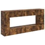 vidaXL Konzolový stôl Údený Dub 155 x 29 x 74 cm Konštruované drevo – Obrázok 2