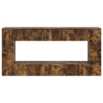 vidaXL Konzolový stôl Údený Dub 155 x 29 x 74 cm Konštruované drevo – Obrázok 5