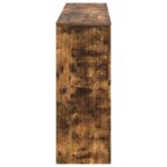 vidaXL Konzolový stôl Údený Dub 155 x 29 x 74 cm Konštruované drevo – Obrázok 6