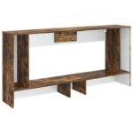 vidaXL Konzolový stôl Údený Dub 155 x 29 x 74 cm Konštruované drevo – Obrázok 7