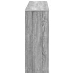 vidaXL Konzolový stôl Sivá Sonoma 155 x 29 x 74 cm Konštruované drevo – Obrázok 6