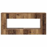 vidaXL Konzolový stôl Staré drevo 155 x 29 x 74 cm Konštruované drevo – Obrázok 5
