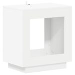 vidaXL Bočný stôl Biela 60 x 40 x 65 cm Kompozitné drevo – Obrázok 2
