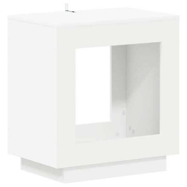 vidaXL Bočný stôl Biela 60 x 40 x 65 cm Kompozitné drevo – Obrázok 2