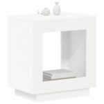 vidaXL Bočný stôl Biela 60 x 40 x 65 cm Kompozitné drevo – Obrázok 3