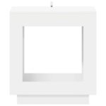 vidaXL Bočný stôl Biela 60 x 40 x 65 cm Kompozitné drevo – Obrázok 4