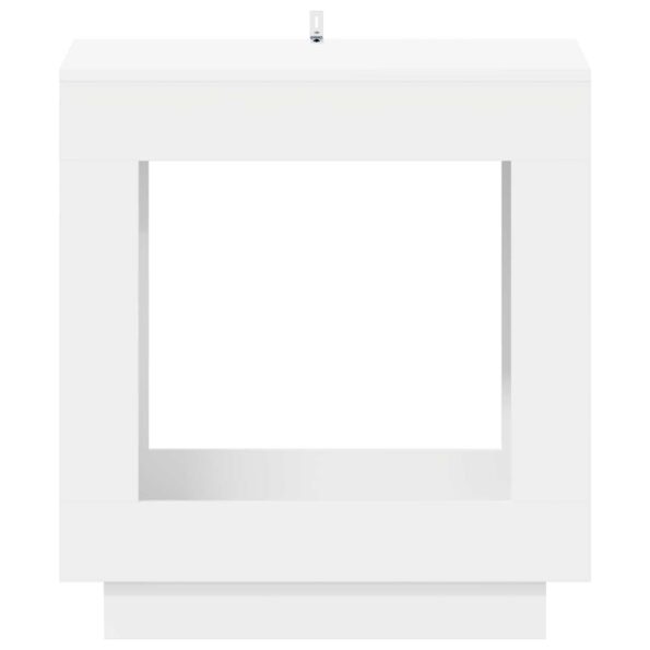 vidaXL Bočný stôl Biela 60 x 40 x 65 cm Kompozitné drevo – Obrázok 4