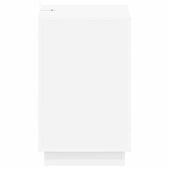 vidaXL Bočný stôl Biela 60 x 40 x 65 cm Kompozitné drevo – Obrázok 5