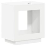 vidaXL Bočný stôl Biela 60 x 40 x 65 cm Kompozitné drevo – Obrázok 6
