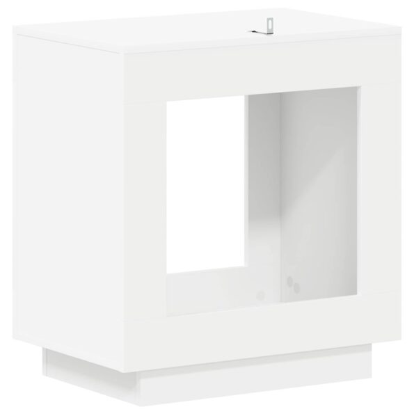 vidaXL Bočný stôl Biela 60 x 40 x 65 cm Kompozitné drevo – Obrázok 6