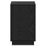 vidaXL Bočný stôl Čierny dub 60 x 40 x 65 cm Kompozitné drevo – Obrázok 5