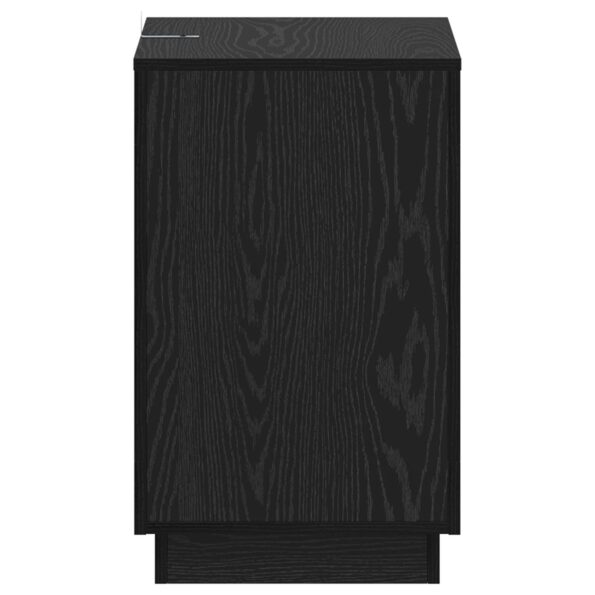 vidaXL Bočný stôl Čierny dub 60 x 40 x 65 cm Kompozitné drevo – Obrázok 5