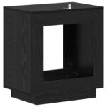 vidaXL Bočný stôl Čierny dub 60 x 40 x 65 cm Kompozitné drevo – Obrázok 6