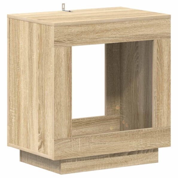 vidaXL Bočný stôl Dub sonoma 60 x 40 x 65 cm Kompozitné drevo – Obrázok 2